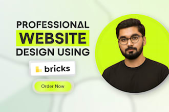 develop a professional wordpress website using bricks builder