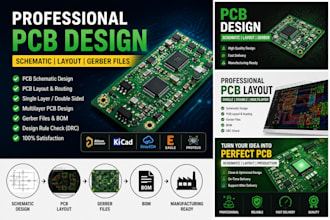 design professional pcb layout, schematic, and electronic circuit boards