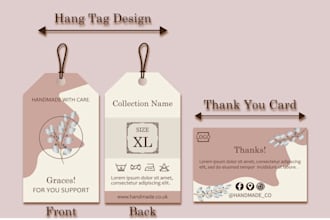 design clothing tag hang tag clothing