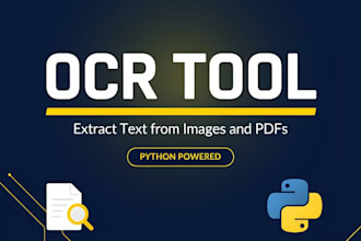 build an ocr tool to extract text from image and pdf
