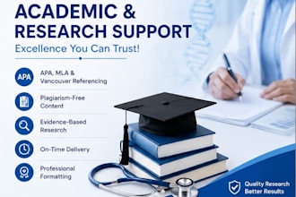 write medical researches, case studies and presentations