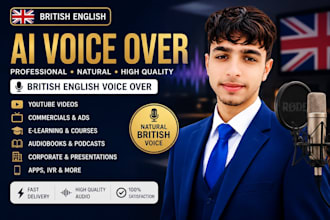record a professional british english male voice over