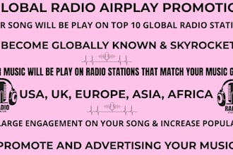 play and promote your music on best global radio stations for airplay