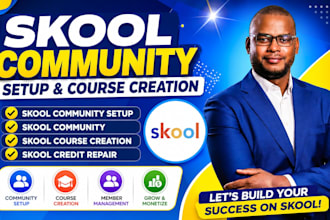 skool community setup skool community skool course creation skool credit repair