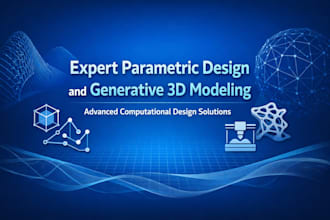 do parametric design and custom grasshopper script for 3d modeling