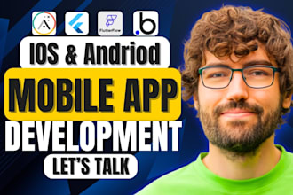 develop custom mobile app for android ios flutter react native mvp