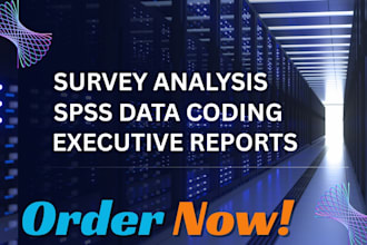 do survey data analysis, questionnaire coding, and spss reporting