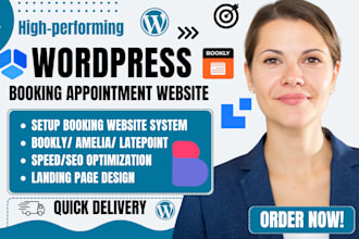 build appointment booking website using bookly, amelia, latepoint, booknetic