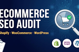 do ecommerce SEO audit for shopify, woocommerce, bigcommerce store