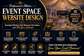 event space website event venue website wedding venue website conference venue