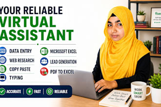 do accurate data entry, web research, microsoft excel to pdf