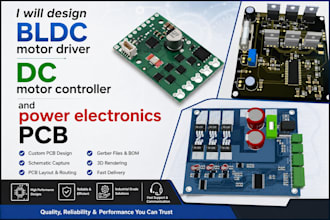 design bldc motor driver dc motor controller and power electronics pcb