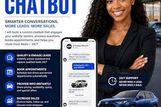 build an ai chatbot for your car dealership that responds to buyers instantly