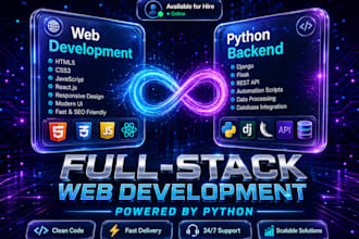 build responsive website with python backend