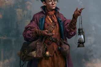design detailed dnd character portrait