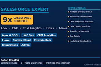 develop, configure and optimize your salesforce CRM solution