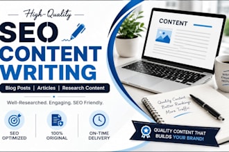write SEO blog posts and articles