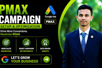 implement and optimize remarketing, pmax campaign with conversion tracking