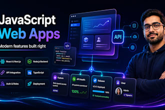 be your javascript developer for web apps and features