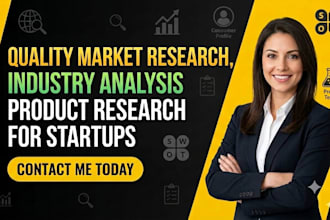 conduct startup market research, industry analysis, and product validation