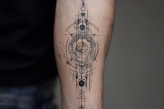 design custom old style traditional tatto art illustrations
