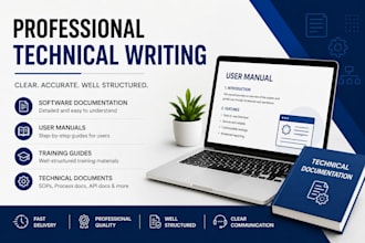 write professional software documentation and user manuals