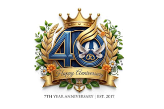 design high quality anniversary logo with unlimited revision