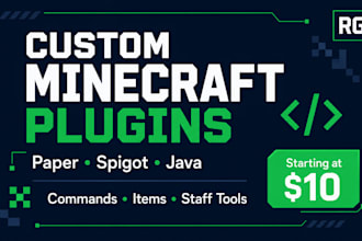 make a small custom minecraft paper or spigot plugin