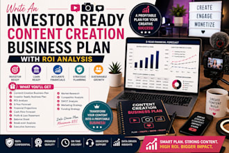 investor ready content creation business plan with ROI analysis