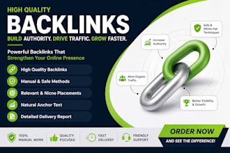 built blogging website backlinks and landing page