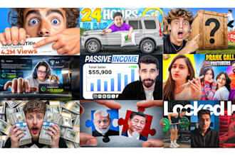 design professional youtube thumbnail in 2 hours