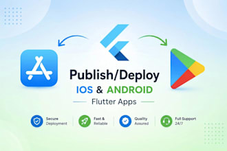 publish and upload ios android app to app store and play store