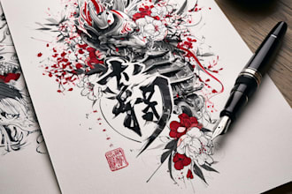 personalized japanese tattoo design services