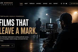 build squarespace filmmaker website voice actor artist cinematographer website