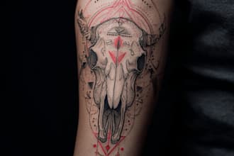 make professional geometric linework tatto design