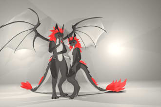 design vrchat avatar anime,humanoid vrc avatar,character model,furry avatar,nsfw