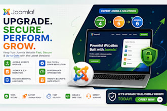 upgrade joomla website joomla 4 joomla 5 joomla 6 migration malware removal fixs