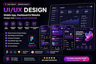 do UX UI design app design, figma website design wireframes prototypes figma