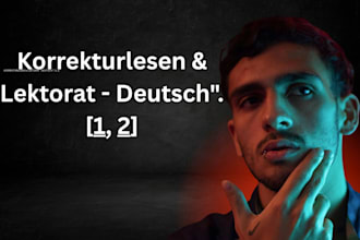 professionally proofread and edit your german text
