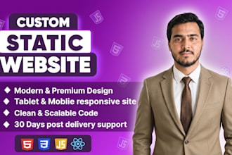 design a top tier static website