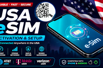 activate, att, tmobile carriers esim, install your esim on supported device