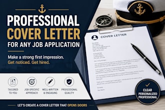 write a professional cover letter for any job application