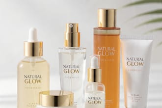 design aesthetic skincare label and beauty product packaging