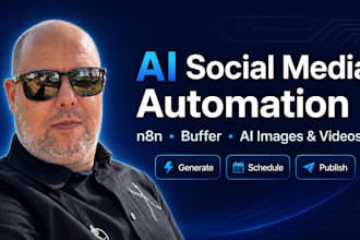 build n8n ai social media automation, ai video creation, auto posting workflow