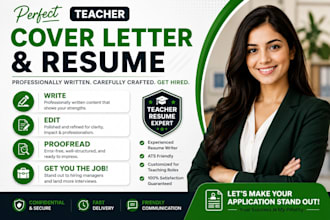 professionally write and edit resume, CV and cover letter