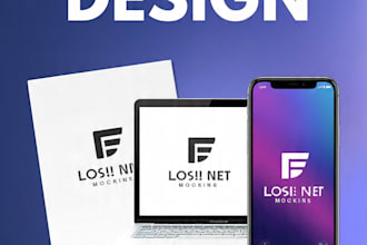 design social media posts and logo for your brand