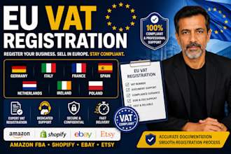 register your eu vat for germany italy france spain, netherland, ireland, poland