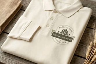 design a professional agriculture farm and organic logo