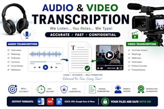 transcribe audio and video to text accurately