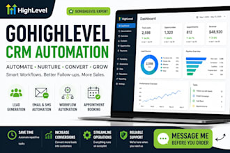 build gohighlevel CRM automation workflows and ai lead generation systems